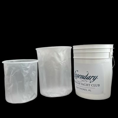 GAP/ISO/FDA certifié 5 gallons contenant du contenant en plastique avec couvercle et poignée