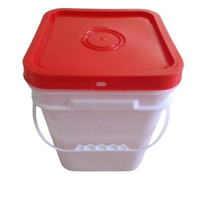 Peinture sûre pour les aliments Popcorn Bouteilles en plastique blanc avec couvercle Personnaliser 2L 5L 10L 20L 25L