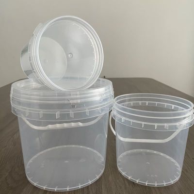 10,0 à 2,5 mm d'épaisseur Seau en plastique à l'épreuve de la manipulation avec couvercle rond