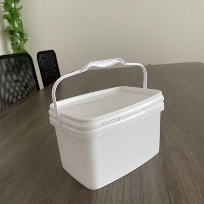 Container de glace carré rouge certifié GAP/ISO/FDA avec impression personnalisée et personnalisation