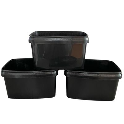 Bouteille rectangulaire en plastique chimique d'impression sur mesure avec couvercle et poignée 5L 10L 20L