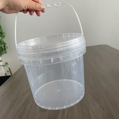 Cuve en polypropylène personnalisée 3L 4L 5L 8L 10L contenant un seau en plastique avec couvercle