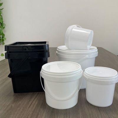 Cuve en polypropylène personnalisée 3L 4L 5L 8L 10L contenant un seau en plastique avec couvercle