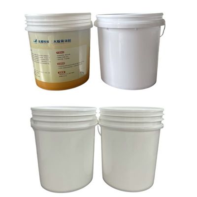 Ronde 18L HDPE peinture à l'huile blanche à usage lourd Cuve de lavage en plastique avec couvercle et poignée