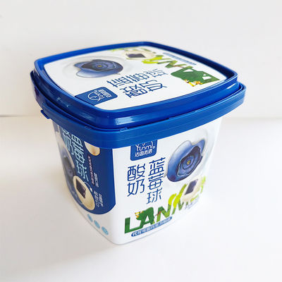 Personnaliser Oui 1000 ml PP Bouteille à biscuits étanche à l' air Contenant de biscuits Bouteille en plastique avec couvercle
