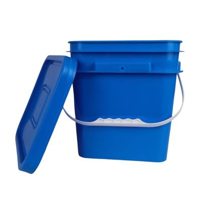 Matériau PP/HDPE personnalisé facile à ouvrir 5Gallon 6Gallon Bouteille en plastique carré avec poignée