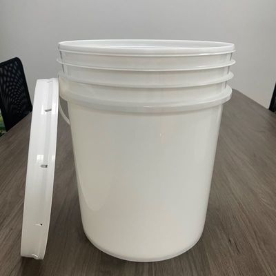 Solutions de distribution alimentaire 7 gallons de seau en plastique avec imprimé en bleu