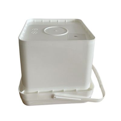 1 gallon de seau carré avec couvercle 4 litres d'épaisseur 1,0 à 2,5 mm Solution de stockage d'outils
