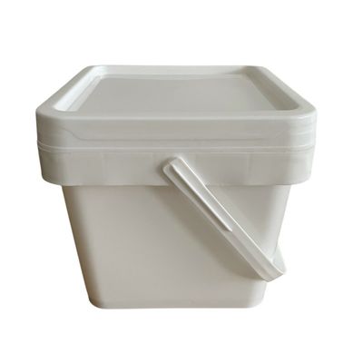 1 gallon de seau carré avec couvercle 4 litres d'épaisseur 1,0 à 2,5 mm Solution de stockage d'outils