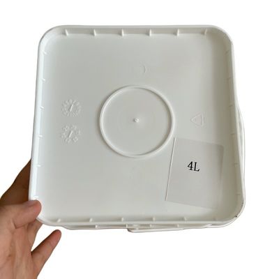 1 gallon de seau carré avec couvercle 4 litres d'épaisseur 1,0 à 2,5 mm Solution de stockage d'outils