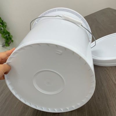 10,0 à 2,5 mm d'épaisseur en plastique rond 5 gallons avec couvercle vissé
