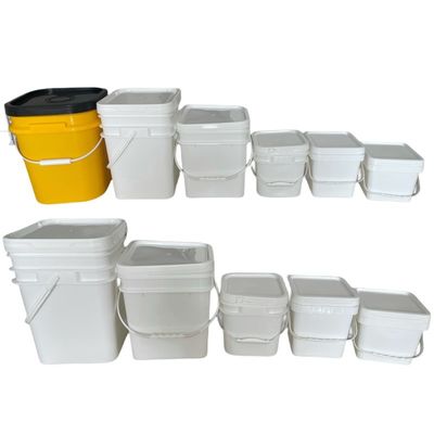 Bouteille carrée en polypropylène bleu avec personnalisation 1L-25L Bouteille en plastique pour durable