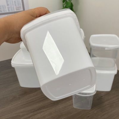 Contenant en plastique de 1 litre avec capot d'impression par transfert de chaleur et GAP approuvé