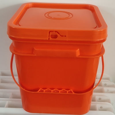 4L 5L 6L 8L 10L Bouteille carrée en plastique avec poignée et couvercle Personnalisez facilement vos seaux