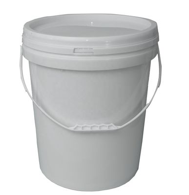Contenant en plastique rond de 20L avec poignée pour peinture