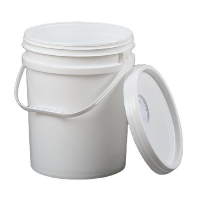 Contenant en plastique rond de 20L avec poignée pour peinture