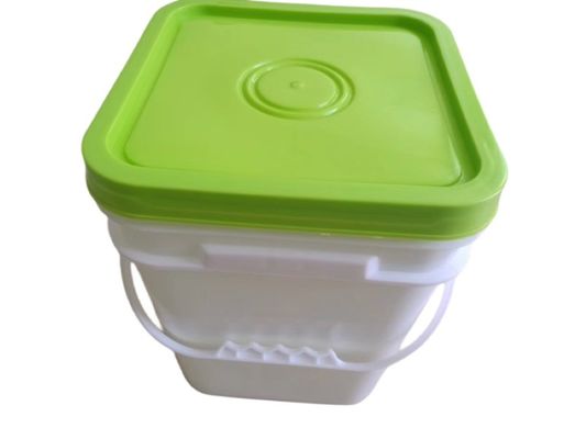 Peinture sûre pour les aliments Popcorn Bouteilles en plastique blanc avec couvercle Personnaliser 2L 5L 10L 20L 25L
