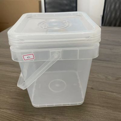 Emballage alimentaire personnalisé Bouteille en plastique carré de 5L avec conception facile à ouvrir et impression IML