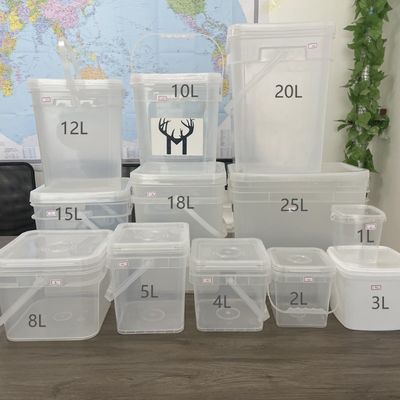 4L 5L 6L 8L Bouteilles en plastique carré avec poignée carré ou rond rond ou carré