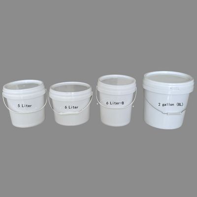 Personnalisez votre emballage avec des seaux en plastique ronds de 2 litres et une poignée anti-tamper