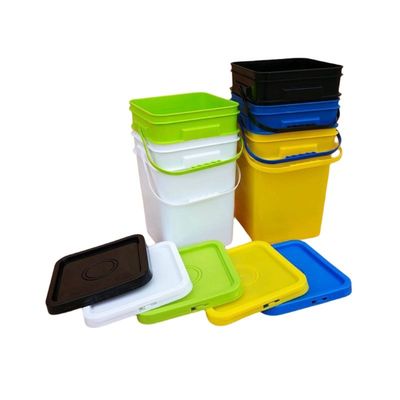 GAP/ISO/FDA Certifié 4L 5L 10L 15L 16L 18L 20L 25L Seau en plastique PP de qualité alimentaire