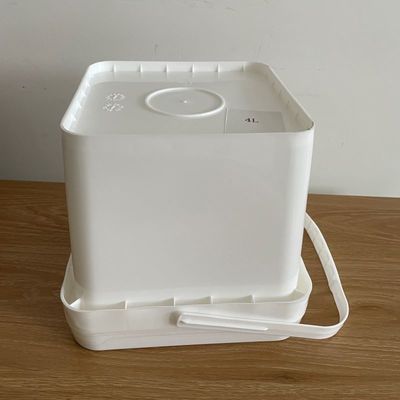 IML Impression personnalisée 4 Gallons 5 Gallons 6 Gallons Blanc clair contenant en fût avec poignée en plastique