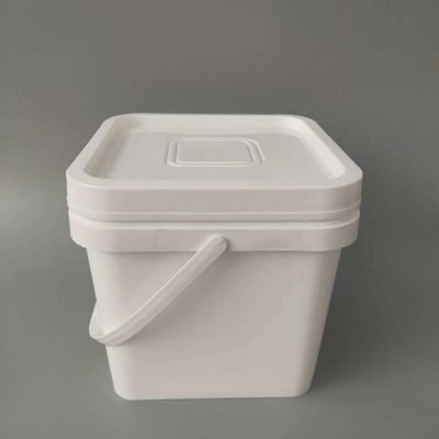 Seau carré avec couvercle 4L 5L 6L 8L 10L 4 gallons Seau en plastique pour le stockage de l'eau