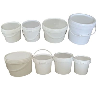Bouteilles en plastique de qualité alimentaire 1L 2L 5L blanches transparentes faciles à ouvrir avec couvercle et poignée