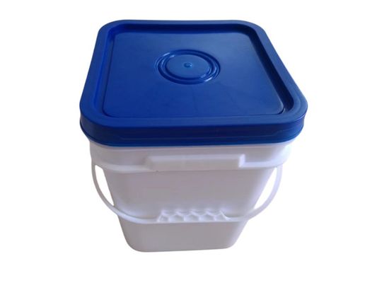 Seau en plastique carré avec poignée de couleur personnalisée cercle ou carré Certificat GAP/ISO/FDA