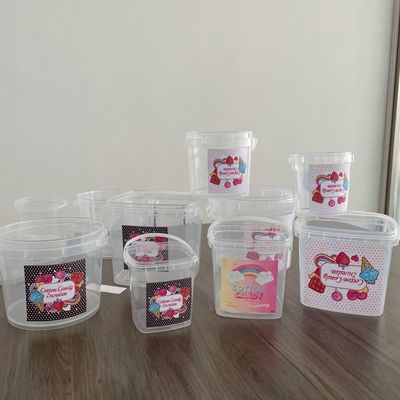 Boîte en plastique durable personnaliser le contenant de crème glacée en PP avec un design personnalisé