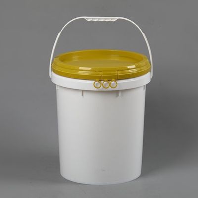 Un seau en plastique de 20 litres avec couvercle de sortie et épaisseur personnalisée de 1,0 à 2,5 mm