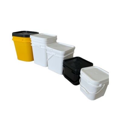 5 gallons 6 gallons 7 gallons Bouteilles en plastique carré avec poignée de polypropylène de qualité alimentaire