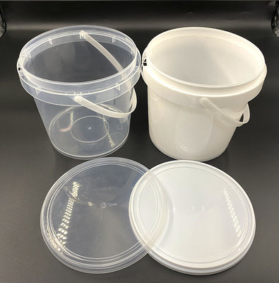 1L-10L Bouteilles en plastique transparent avec couvercle et poignée d'épaisseur multifonctionnelle de 1,0-2,5 mm