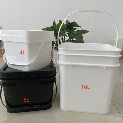 Bouteille en plastique industriel avec poignée couvercle Bouteille carrée multifonctionnelle