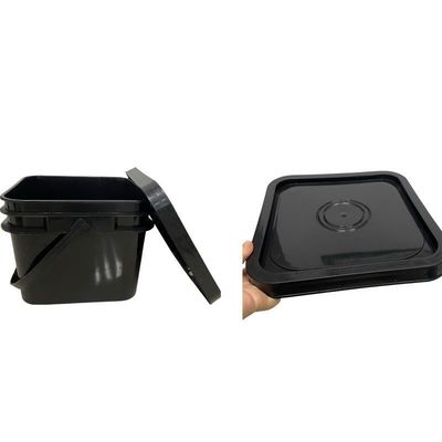 Bouteille en plastique industriel avec poignée couvercle Bouteille carrée multifonctionnelle