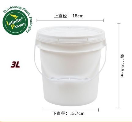 1.0-2,5 mm Épaisseur de 3 litres De godets en plastique de qualité alimentaire De godets de beurre pour l'impression en gravure
