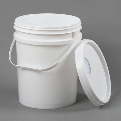 Un seau en plastique imprimé en gravure de 25L avec un couvercle durable et personnalisable