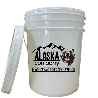 Seau en plastique industriel avec couvercle de 5 gallons de capacité et fiabilité