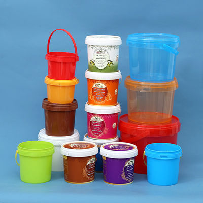 Récipient en plastique pour glaces de 3 gallons avec poignée de couvercle étanche et accessoires