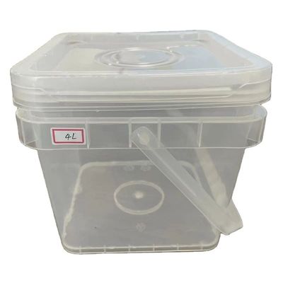 10,0 à 2,5 mm d'épaisseur Seau en plastique transparent pour logos personnalisés