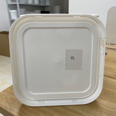 Sceau anti-altération 5L 6L Bouteille carrée avec couvercle scellé et bouteille en plastique imprimée avec logo