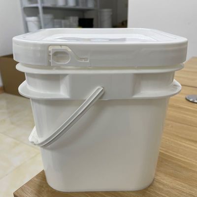 Sceau anti-altération 5L 6L Bouteille carrée avec couvercle scellé et bouteille en plastique imprimée avec logo