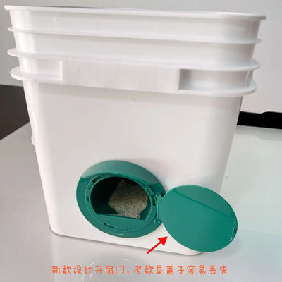 Seau en plastique carré imperméable à l'eau et à l'alimentation animale épaisseur de 1,0 à 2,5 mm