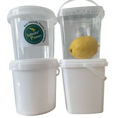 1 à 5 litres de seau en plastique transparent avec une épaisseur de couvercle de 1,0 à 2,5 mm Durable et durable