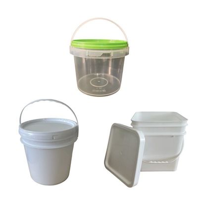 Impression à écran de soie/transfert thermique/IML 1L-5L Seau en plastique transparent transparent avec couvercle