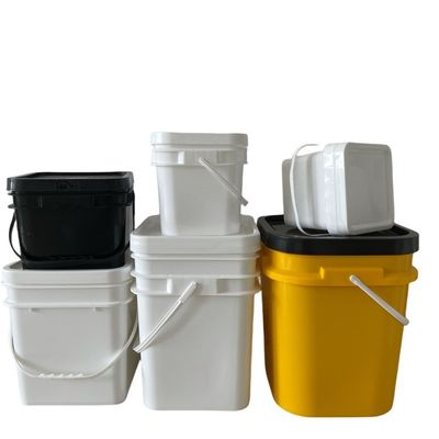 1L/2L/3L/4L/5L Puck de stockage Durable et polypropylène polyvalent Bouteille carrée avec couvercle