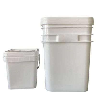 1L/2L/3L/4L/5L Puck de stockage Durable et polypropylène polyvalent Bouteille carrée avec couvercle