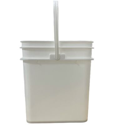1L/2L/3L/4L/5L Puck de stockage Durable et polypropylène polyvalent Bouteille carrée avec couvercle