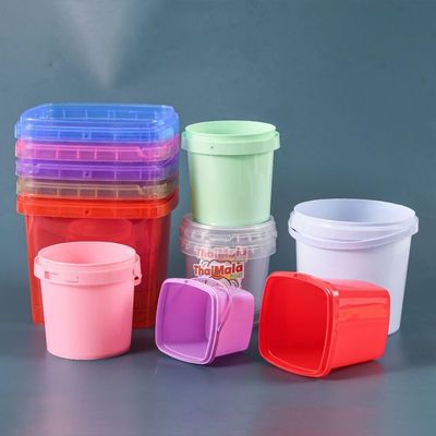 2L / 4L / 5L / 8L / 10L / 15L / 18L conteneur en PP seau en plastique 5 gallons seau carré avec couvercle
