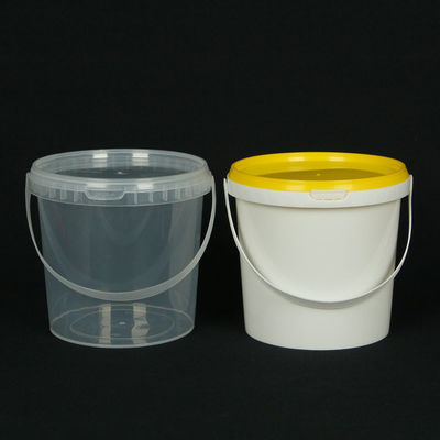 GAP/ISO/FDA 1L Petit seau en plastique transparent pour récipient de qualité alimentaire sécuritaire personnaliser